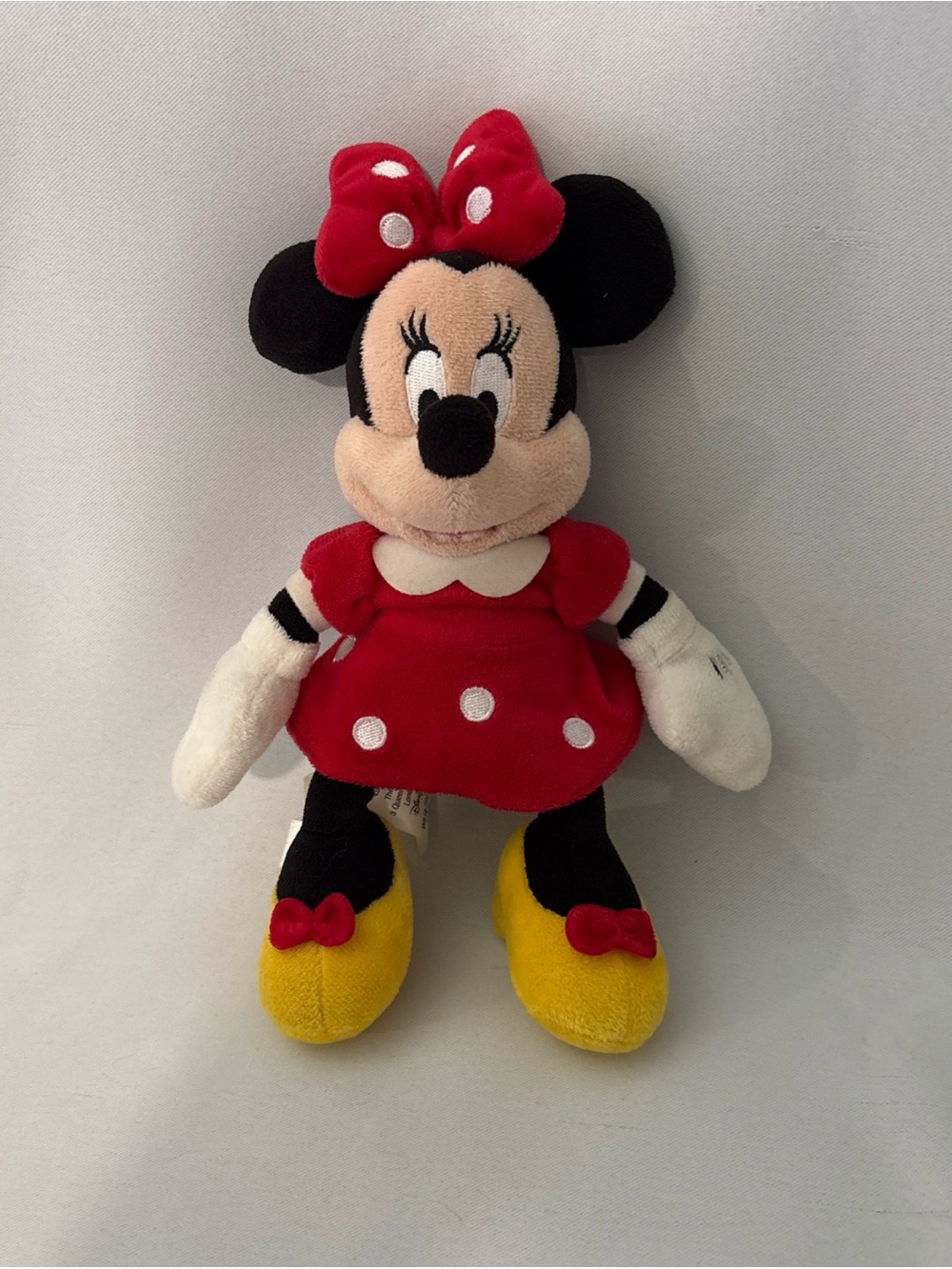 Disney Minnie Mouse Plush - Red Dress, Yellow Shoes, Black Ears
